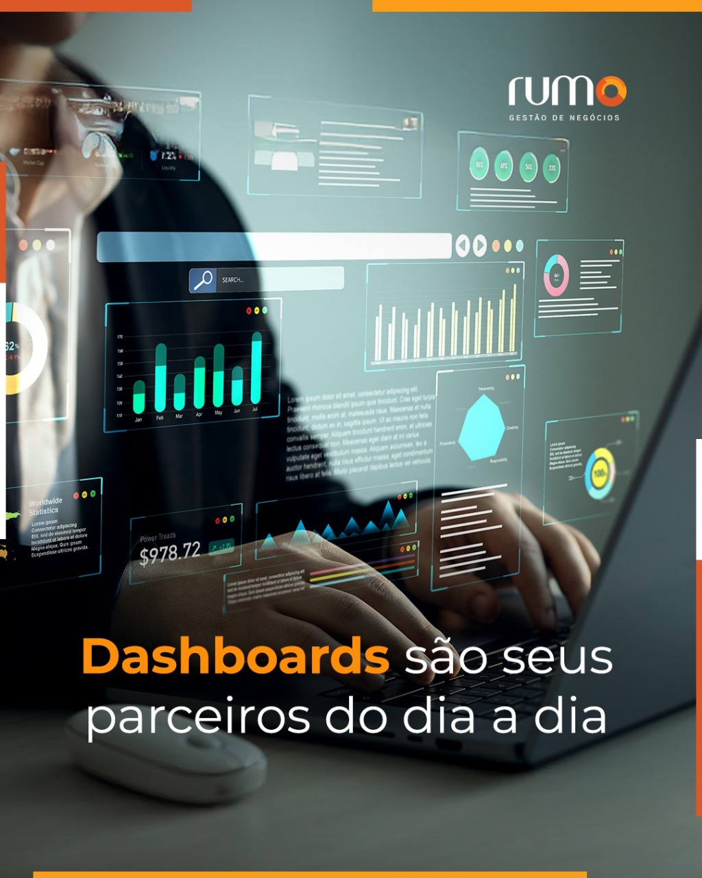 Dashboards gestão de negócios